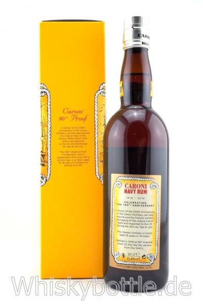 Caroni Navy Rum 18 Jahre 90° Proof 100th Aniversary 51,4% vol. 0,7l Caroni Navy Rum 18 Jahre 90° Proof 100th Aniversary 51,4% vol. 0,7l