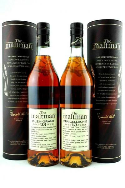 Glen Grant 23 Jahre 1995-2018 & Craigellachie 13 Jahre 2003 Sherry Butt No.8008 The Maltman Glen Grant 23 Jahre 1995-2018 & Craigellachie 13 Jahre 2003 Sherry Butt No.8008 The Maltman