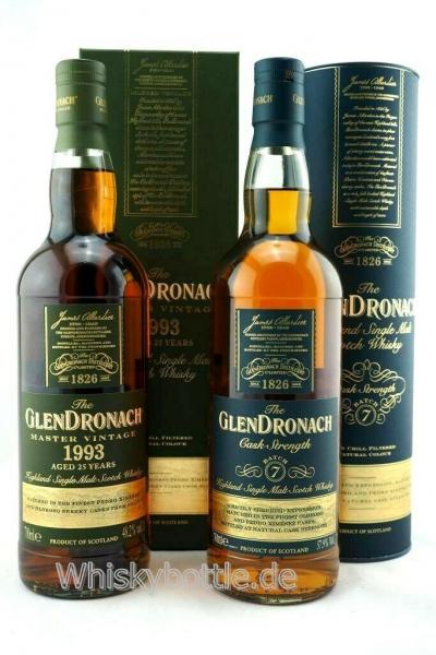 Glendronach 1993 Master Vintage 25 Jahre + Glendronach Cask Strength Batch 7 = 1,4l Glendronach 1993 Master Vintage 25 Jahre + Glendronach Cask Strength Batch 7 = 1,4l
