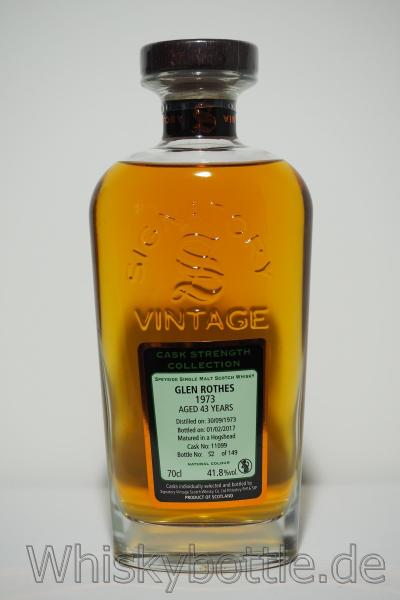 Glenrothes 43 Jahre 1973-2017 Signatory Rare Reserve 41,8% vol. 0,7l Glenrothes 43 Jahre 1973-2017 Signatory Rare Reserve 41,8% vol. 0,7l