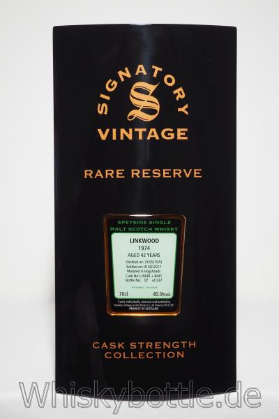 Linkwood 42 Jahre 1974-2017 Signatory Rare Reserve 40,9% vol. 0,7l Linkwood 42 Jahre 1974-2017 Signatory Rare Reserve 40,9% vol. 0,7l