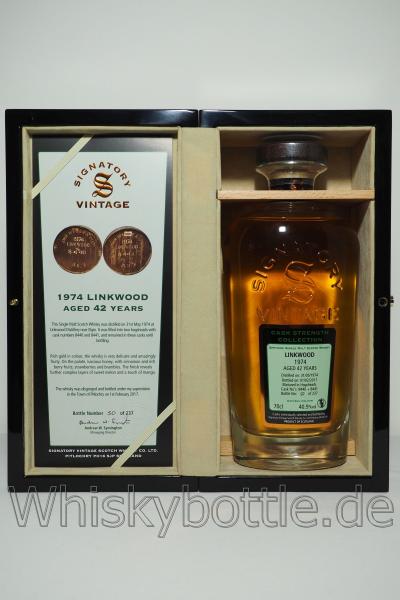 Linkwood 42 Jahre 1974-2017 Signatory Rare Reserve 40,9% vol. 0,7l Linkwood 42 Jahre 1974-2017 Signatory Rare Reserve 40,9% vol. 0,7l