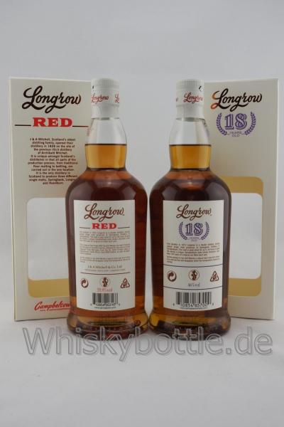 2er Bundle Longrow Red 11J. 55,9% vol. & Longrow 18J. Release 2018 Limited Edition Sherry Cask 46,0% vol. 1,4l 2er Bundle Longrow Red 11J. 55,9% vol. & Longrow 18J. Release 2018 Limited Edition Sherry Cask 46,0% vol. 1,4l