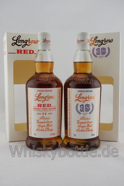 2er Bundle Longrow Red 11J. 55,9% vol. & Longrow 18J. Release 2018 Limited Edition Sherry Cask 46,0% vol. 1,4l 2er Bundle Longrow Red 11J. 55,9% vol. & Longrow 18J. Release 2018 Limited Edition Sherry Cask 46,0% vol. 1,4l