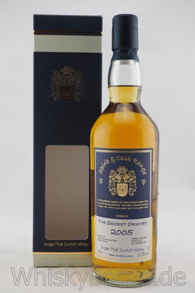 The Secret Orkney 2005/2017 Spirit & Cask Range 57,5% vol. 0,7l The Secret Orkney 2005/2017 Spirit & Cask Range 57,5% vol. 0,7l