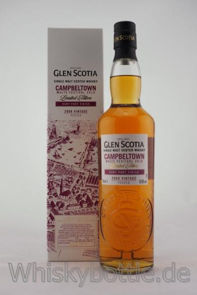 Glen Scotia Campbeltown Malts Festival 2018 Ruby Port Finish 2008 Vintage 57,8%vol. & Glen Scotia Victoriana 51.5% vol. 1,4l Glen Scotia Campbeltown Malts Festival 2018 Ruby Port Finish 2008 Vintage 57,8%vol. & Glen Scotia Victoriana 51.5% vol. 1,4l