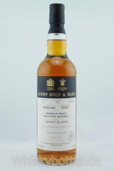 Orkney 15 Jahre 2002-2018 Butt No.2 Berry Bros & Rudd 56,6% vol. 0,7l