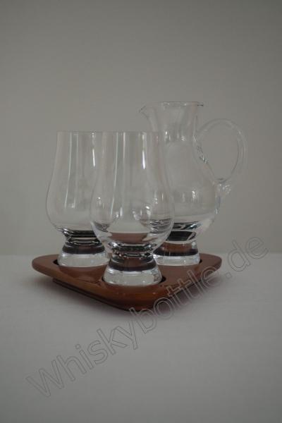 Tasting Set The Glencairn Glass mit Krug und Holztablett Tasting Set The Glencairn Glass mit Krug und Holztablett