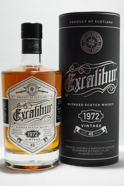 Excalibur 45 Jahre 1972-2017 Meadowside Donald Hart 42,2% vol. 0,7l Excalibur 45 Jahre 1972-2017 Meadowside Donald Hart 42,2% vol. 0,7l