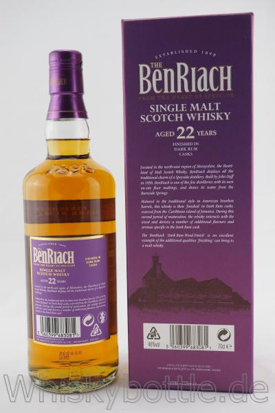 Benriach Dark Rum Finish 22 Jahre 46,0% vol. 0,7l