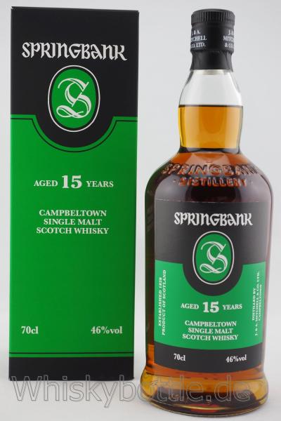 Springbank 15 Jahre 46,0% vol. 0,7l Springbank 15 Jahre 46,0% vol. 0,7l