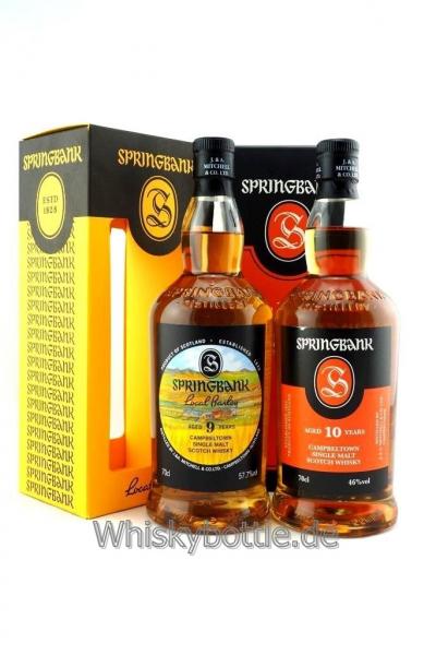 Springbank 9 Jahre 2009-2018 Local Barley 57,7% vol. 0,7l und Springbank 10 Jahre 46,0% vol. 0,7l ( 1,4l ) Springbank 9 Jahre 2009-2018 Local Barley 57,7% vol. 0,7l und Springbank 10 Jahre 46,0% vol. 0,7l ( 1,4l )