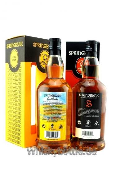 Springbank 9 Jahre 2009-2018 Local Barley 57,7% vol. 0,7l und Springbank 10 Jahre 46,0% vol. 0,7l ( 1,4l ) Springbank 9 Jahre 2009-2018 Local Barley 57,7% vol. 0,7l und Springbank 10 Jahre 46,0% vol. 0,7l ( 1,4l )