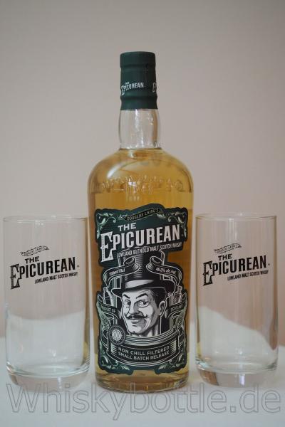 The Epicurean Lowland Blended Malt Douglas Laing 46,2%vol. 0,7 + 2 Gläser The Epicurean Lowland Blended Malt Douglas Laing 46,2%vol. 0,7 + 2 Gläser