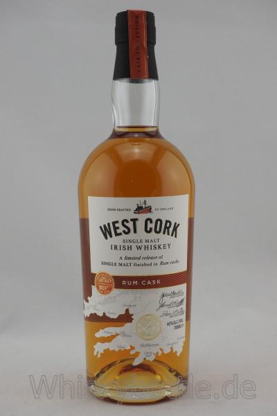 West Cork Irish Single Malt Rum Cask finish 46,0% vol. 0,7l